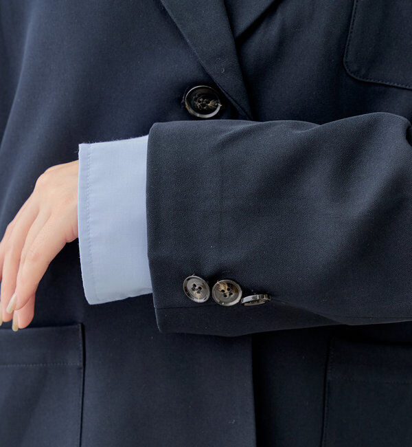  「ロゴブローチ付きオーバーシングルジャケット」|テーラードジャケット|