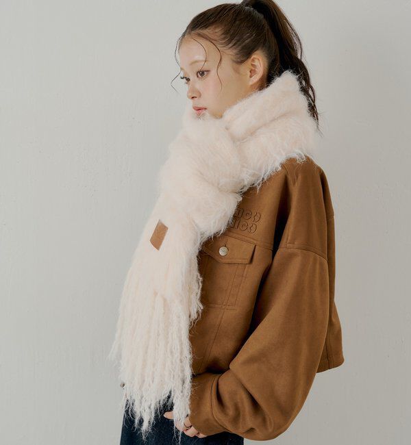  「【5色展開】シャギーフリンジマフラー」|マフラー|