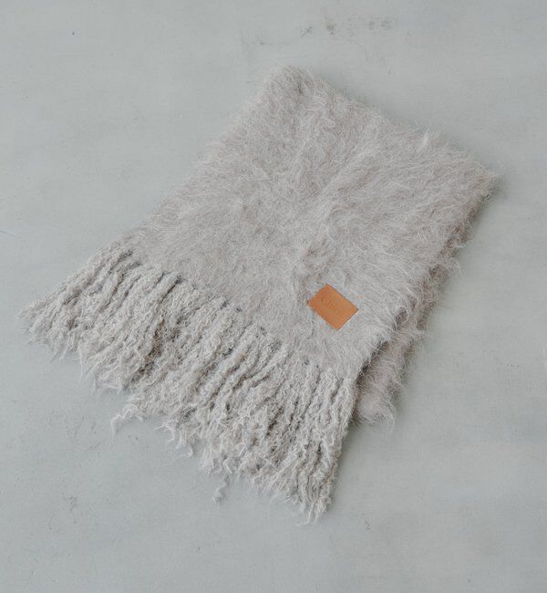  「【5色展開】シャギーフリンジマフラー」|マフラー|ブラウン