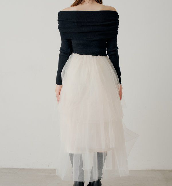  「【SALON by Chico】ティアードボリュームドッキングワンピース」|ワンピース|