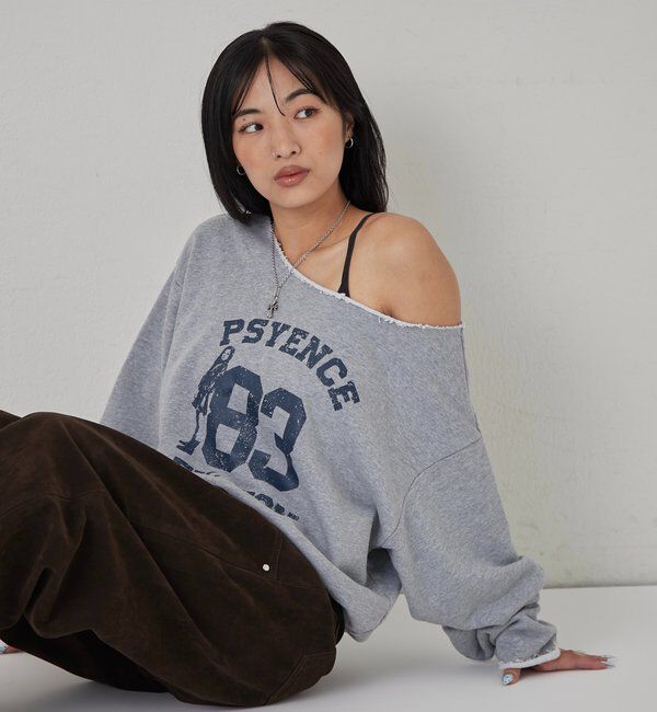  「エリオットナンバリングワンショルダースウェット」|Tシャツ・カットソー|