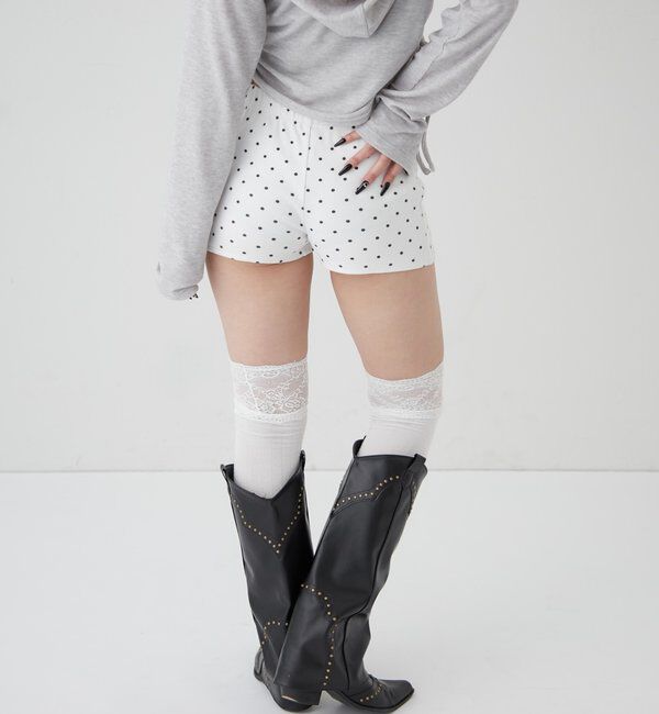  「【SLOPPY/スロッピー】リブショートパンツ」|チノ|