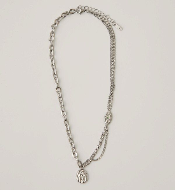  「ミックスチェーンプレートネックレス」|リング|