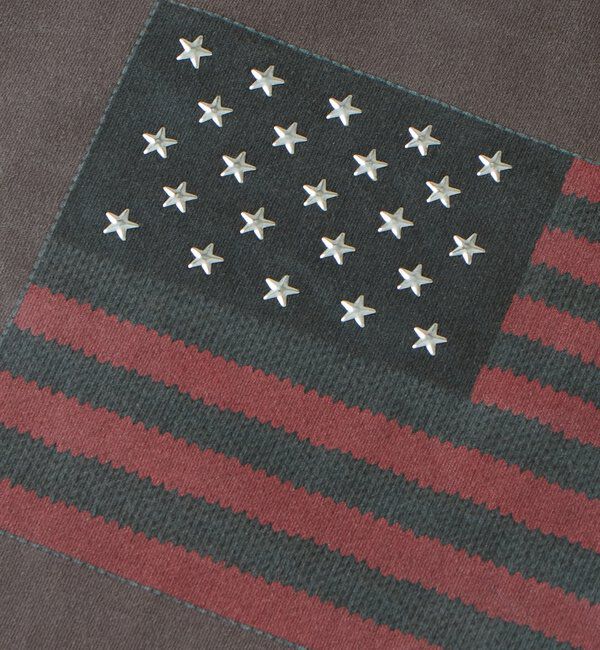  「【UNISEX】KOOKY'N スタースタッズフラッググラフィックTEE」|Tシャツ・カットソー|