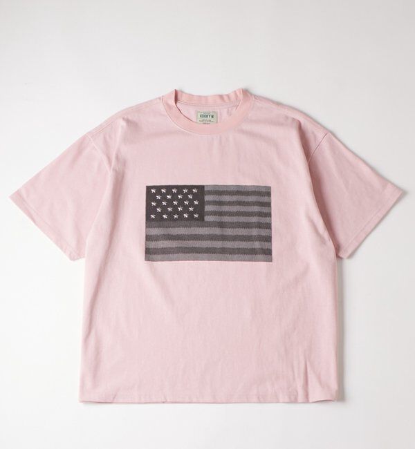  「【UNISEX】KOOKY'N スタースタッズフラッググラフィックTEE」|Tシャツ・カットソー|