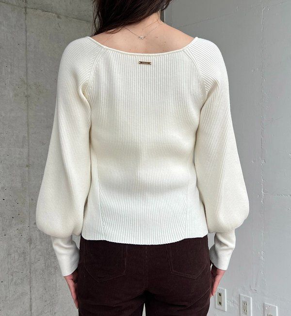  「スクエアパフニット」|ニット・セーター|