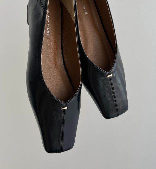  「【大人の定番パンプス】スクエアステッチフラットシューズ」|その他|