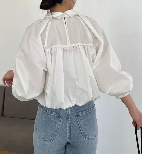  「バルーンクロップシャツ」|シャツ・ブラウス|