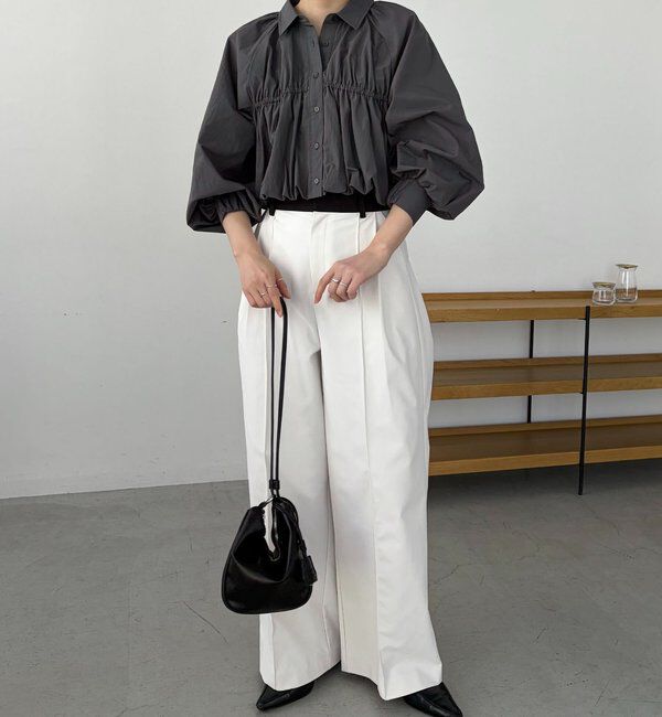  「バルーンクロップシャツ」|シャツ・ブラウス|