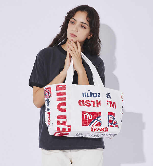 ABAHOUSE「【THAILAND MADE／タイランド メイド】トートバッグL/セメント バッ」|トートバッグ|その他1