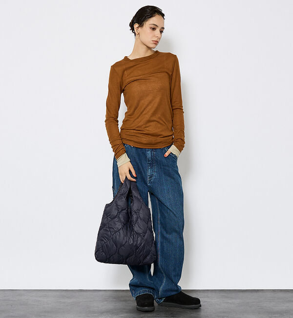 ABAHOUSE「【TAION / タイオン】ミリタリー エコ ダウンバッグM/ダウン/ヘチマキル」|ハンドバッグ|