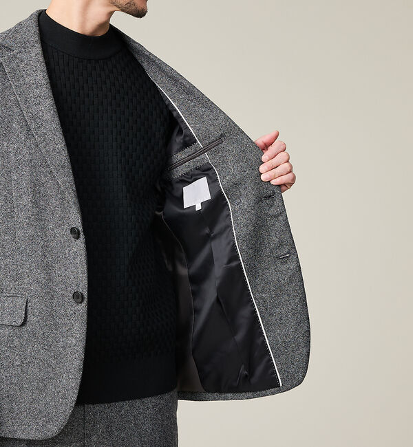 ABAHOUSE「【カシミヤブレンド】ウール ツイルジャケット / セットアップ対応」|テーラードジャケット|
