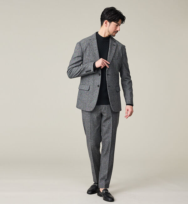 ABAHOUSE「【カシミヤブレンド】ウール ツイルジャケット / セットアップ対応」|テーラードジャケット|