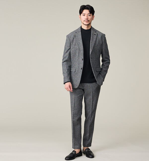 ABAHOUSE「【カシミヤブレンド】ウール ツイルスラックス / セットアップ対応」|スラックス|