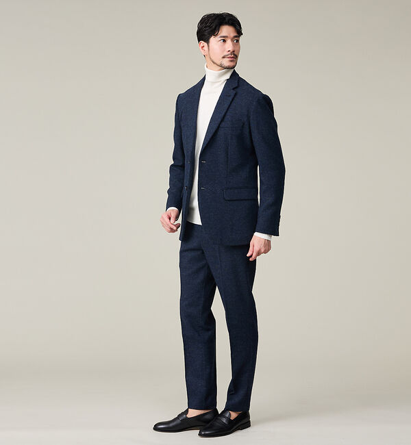 ABAHOUSE「【カシミヤブレンド】ウール ツイルスラックス / セットアップ対応」|スラックス|