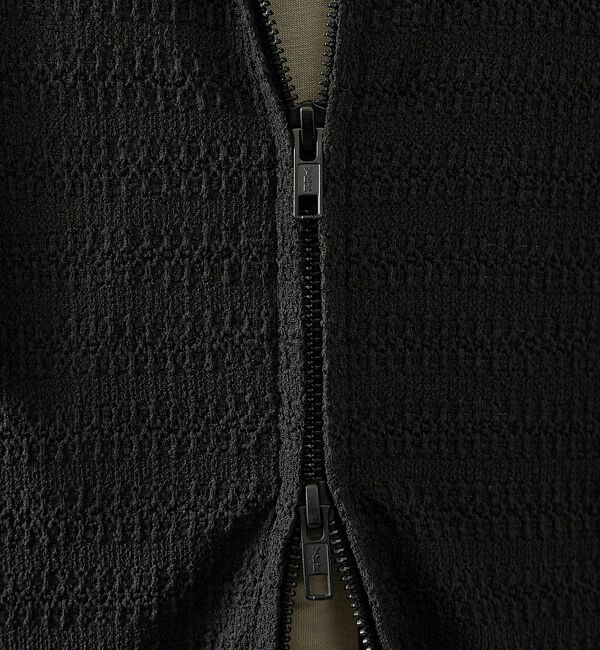 ABAHOUSE「シアーストレッチ ダブルジップ メッシュパーカー【予約】」|パーカー|