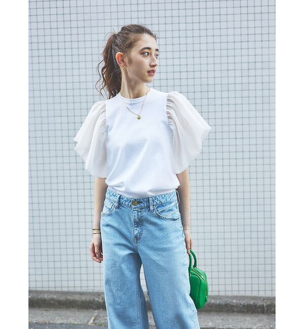 Rouge vif「【RED CARD/レッドカード】別注Freddie　ワイドデニム」|デニム|