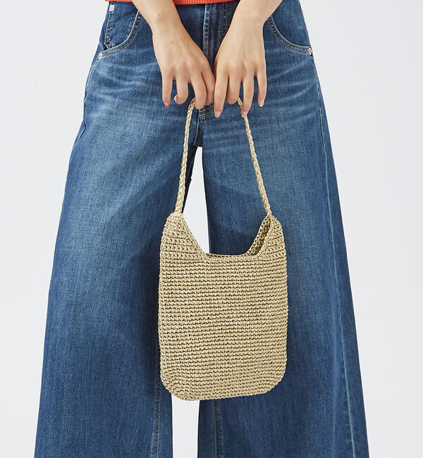 Rouge vif「【Swaraj/スワラージ】マクラメメタリック　ワンハンドルバッグ / ハンドバ」|ハンドバッグ|