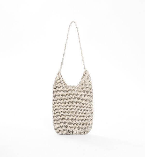 Rouge vif「【Swaraj/スワラージ】マクラメメタリック　ワンハンドルバッグ / ハンドバ」|ハンドバッグ|