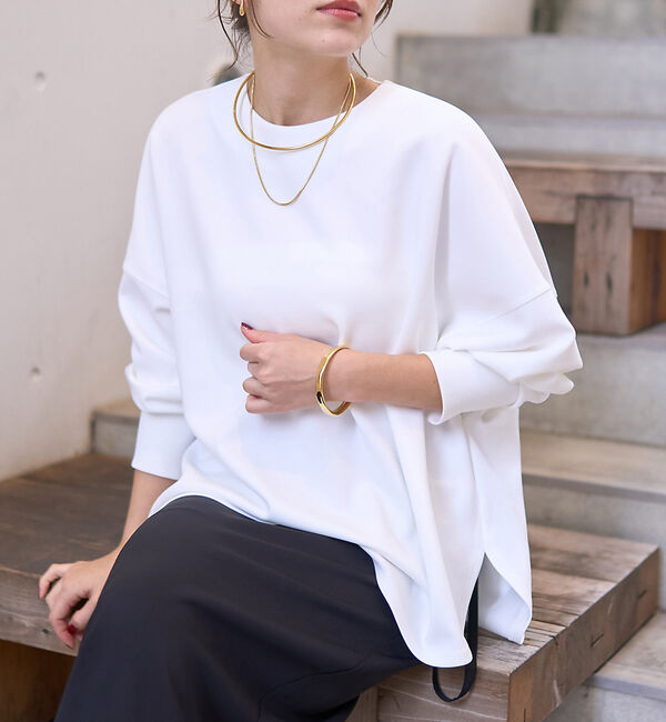 Rouge vif「ダンボールフォルムプルオーバー」|Tシャツ・カットソー|ホワイト