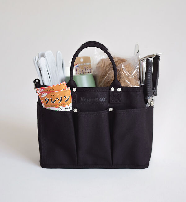 Rouge vif「【VegieBAG/ベジバッグ】BUCKET / キャンバス ショルダーバッグ」|ハンドバッグ|ブラック