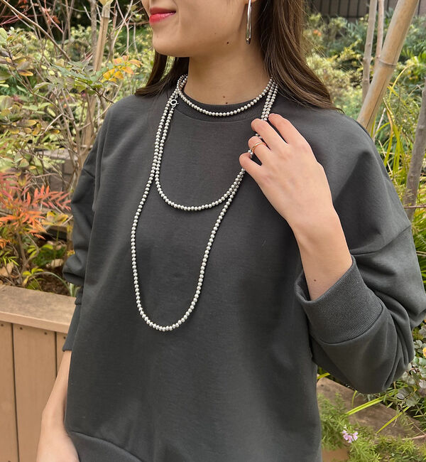 Rouge vif「【MICA&DEAL /マイカアンドディール】ルーズスリーブスウェット」|スウェット・ジャージ|