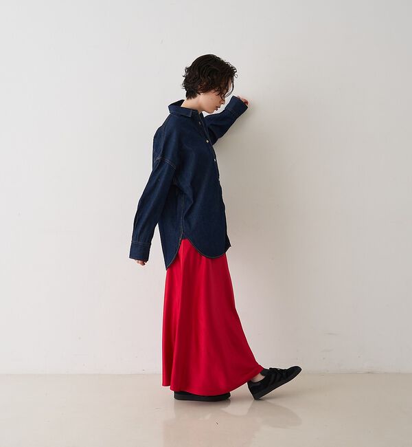 Rouge vif「【2026SS新作】【ロングセラー】NEW オーバーサイズデニムシャツ」|シャツ・ブラウス|