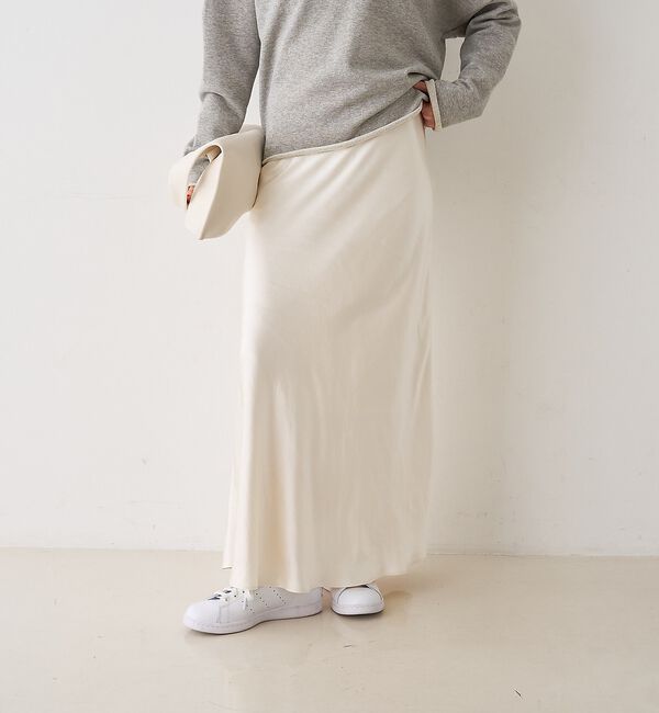Rouge vif「サテンマーメイドイージーロングスカート」|スカート|