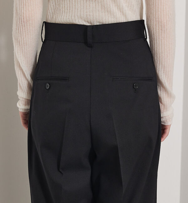 qualite「【Oggi 掲載】ツイルピンタックパンツ」|その他|