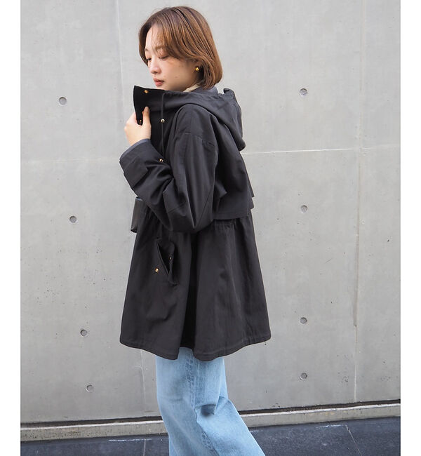 qualite「【春の定番アイテム！】ダブルドロストマウンテンパーカ」|パーカー|