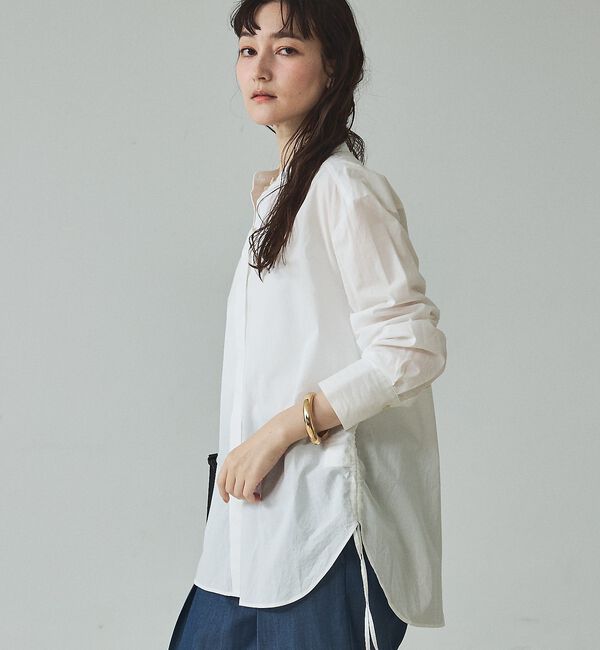 qualite「ウエストドロストシャツ」|シャツ・ブラウス|