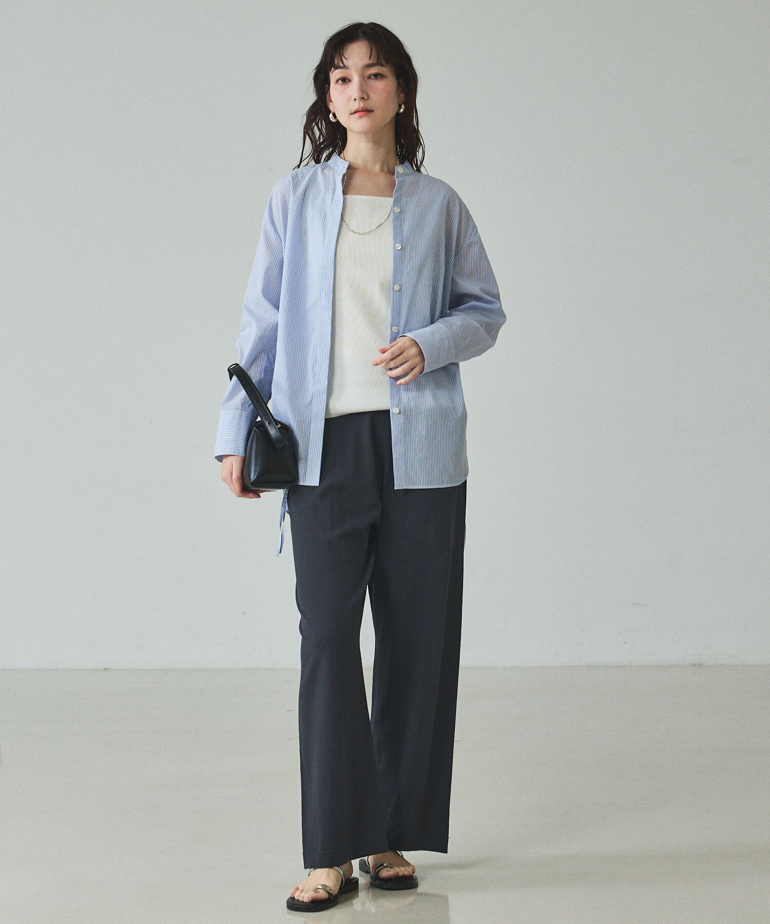 qualite「ウエストドロストシャツ」|シャツ・ブラウス|