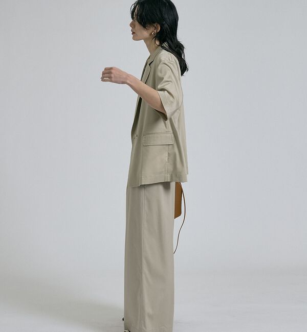 qualite「【接触冷感＆セットアップ対応】ライトデニムハーフスリーブジャケット【予約】」|その他|