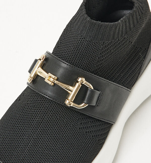 AU BANNISTER「【最高スニーカー】ビット付きストレッチシューズ」|スニーカー|