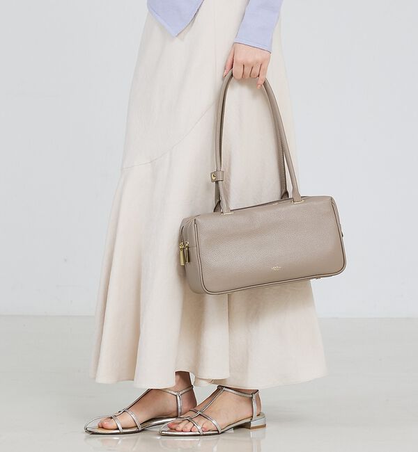 LOWELL things「Raffy/レザースクエアボストン」|ボストンバッグ|