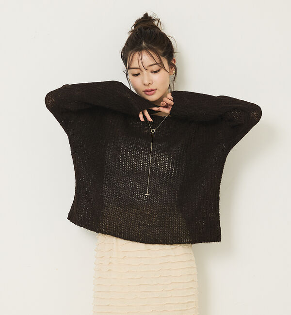 abahouse mavie「モヘアライクシアーニット」|ニット・セーター|