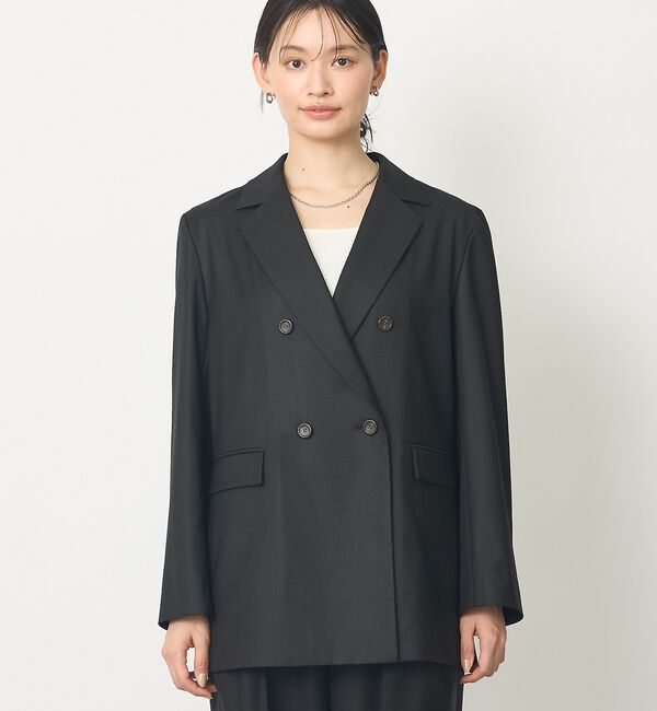 abahouse mavie「【セットアップ対応】ライトメランジダブルジャケット/長袖/シーズンレス」|その他|