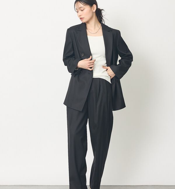 abahouse mavie「【セットアップ対応】ライトメランジダブルジャケット/長袖/シーズンレス」|その他|