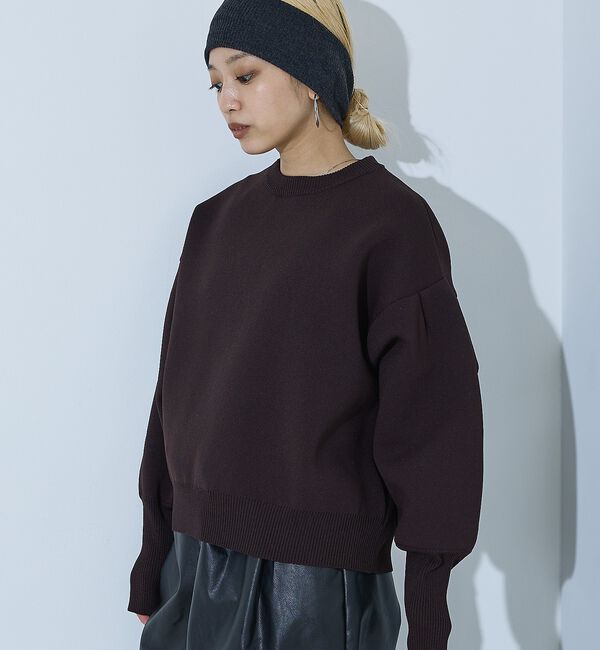 NOMINE「プレーティングニット プルオーバー（ラメ混・無地）」|ニット・セーター|