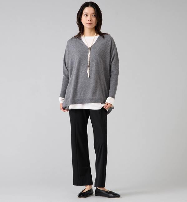 Liesse「【定番】カシミア混Vネックビッグニット」|ニット・セーター|