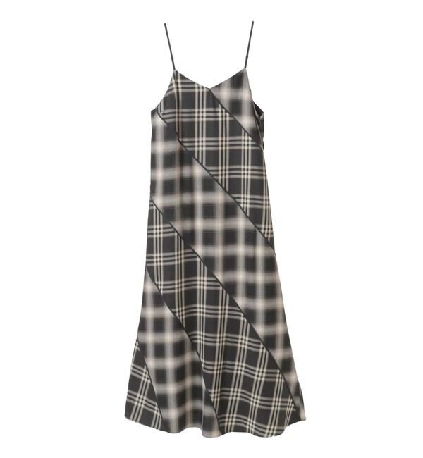 Soffitto「パターン切り替えチェックワンピース」|ワンピース|