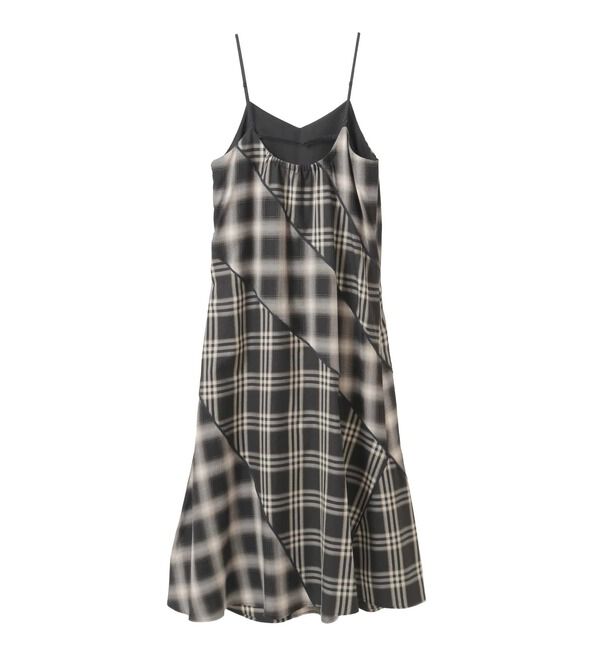 Soffitto「パターン切り替えチェックワンピース」|ワンピース|