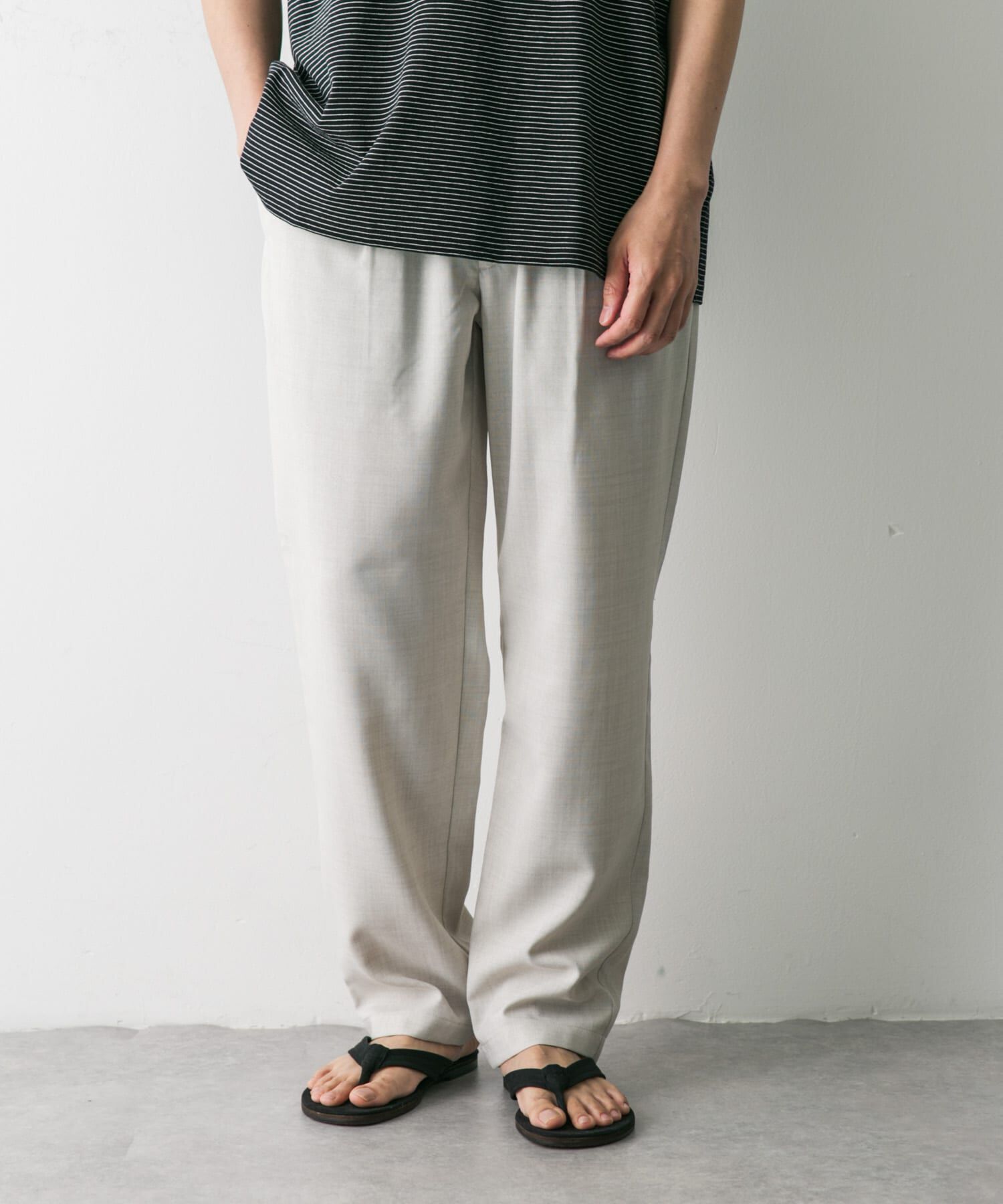URBAN RESEARCH DOORS「『吸水速乾/イージーケア』リネンライクイージーパンツ」|その他|