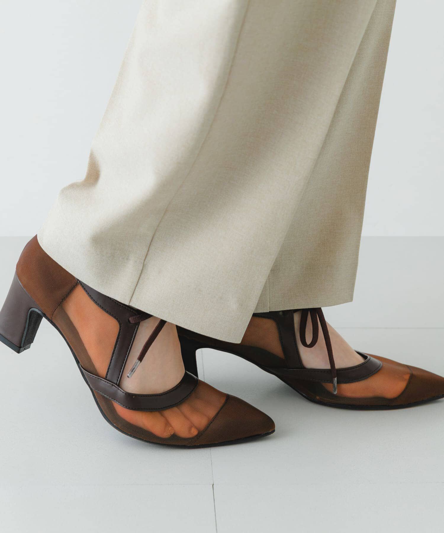 RODE SKO「『MADE IN JAPAN』チャンキーヒールリボンパンプス」|パンプス|