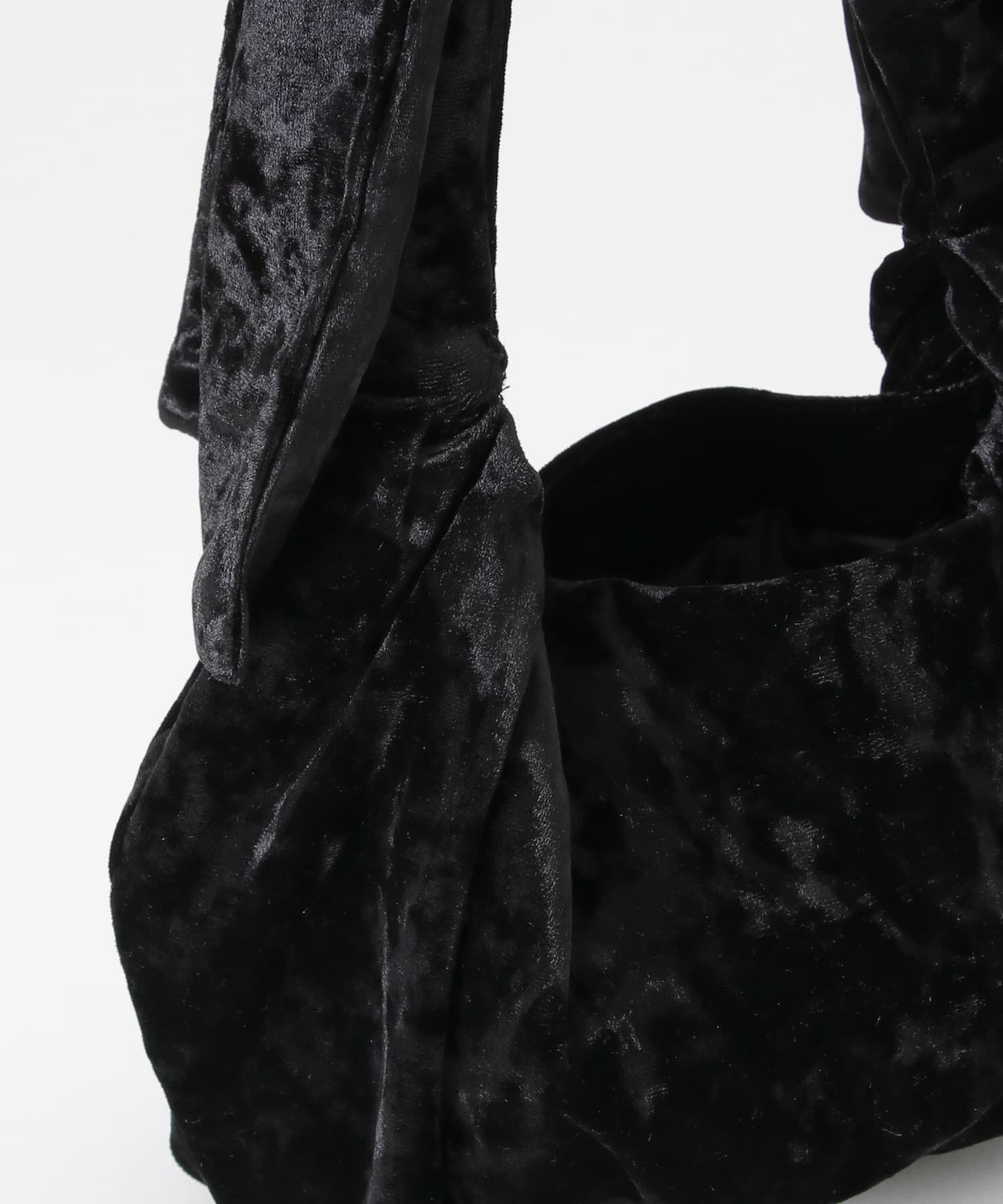 SMELLY「ベロアリボンバッグ」|ハンドバッグ|