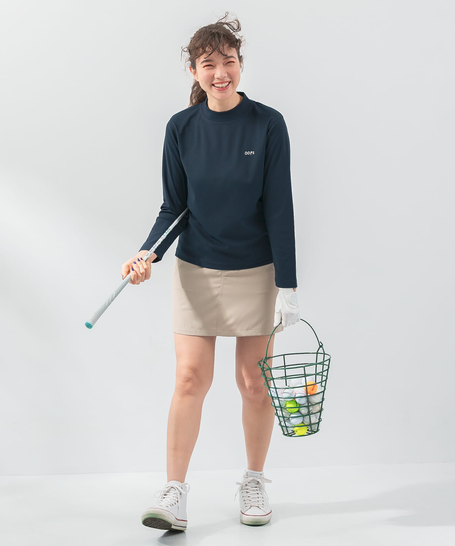 Sonny Label 「OOPS　ロングスリーブモックネックTシャツ」|Tシャツ・カットソー|