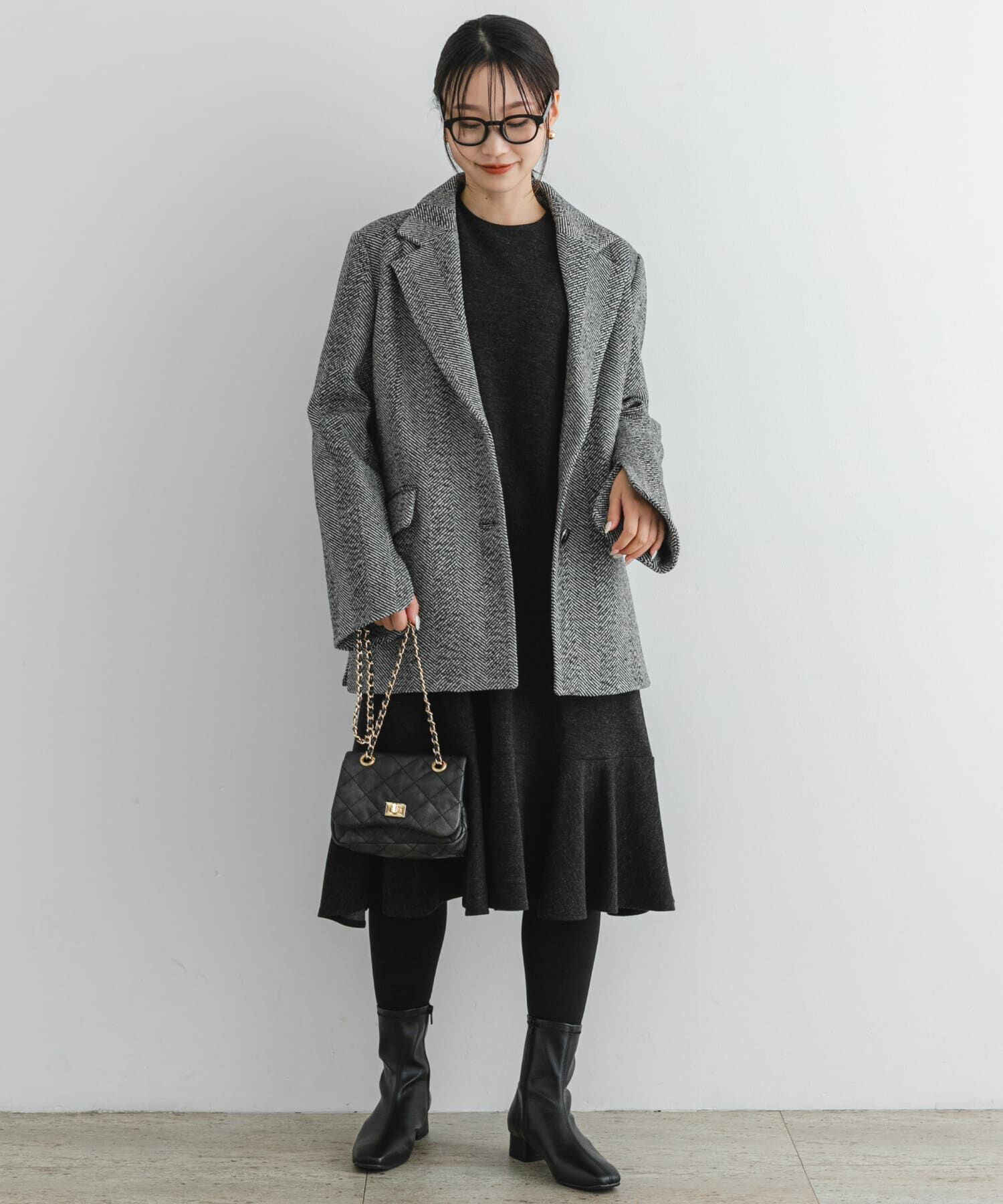 URBAN RESEARCH ROSSO「『40サイズ/高身長向けも展開』F by ROSSO　裾フレアワンピース」|ワンピース|