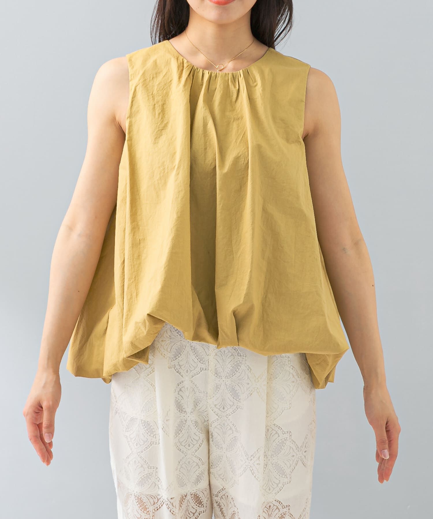 URBAN RESEARCH ROSSO「F by ROSSO　ノースリーブバルーンヘムブラウス」|シャツ・ブラウス|