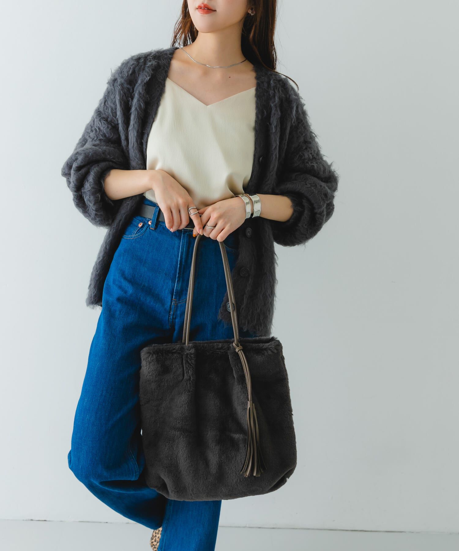 RODE SKO「タッセル付フラッフィトートバッグ」|トートバッグ|