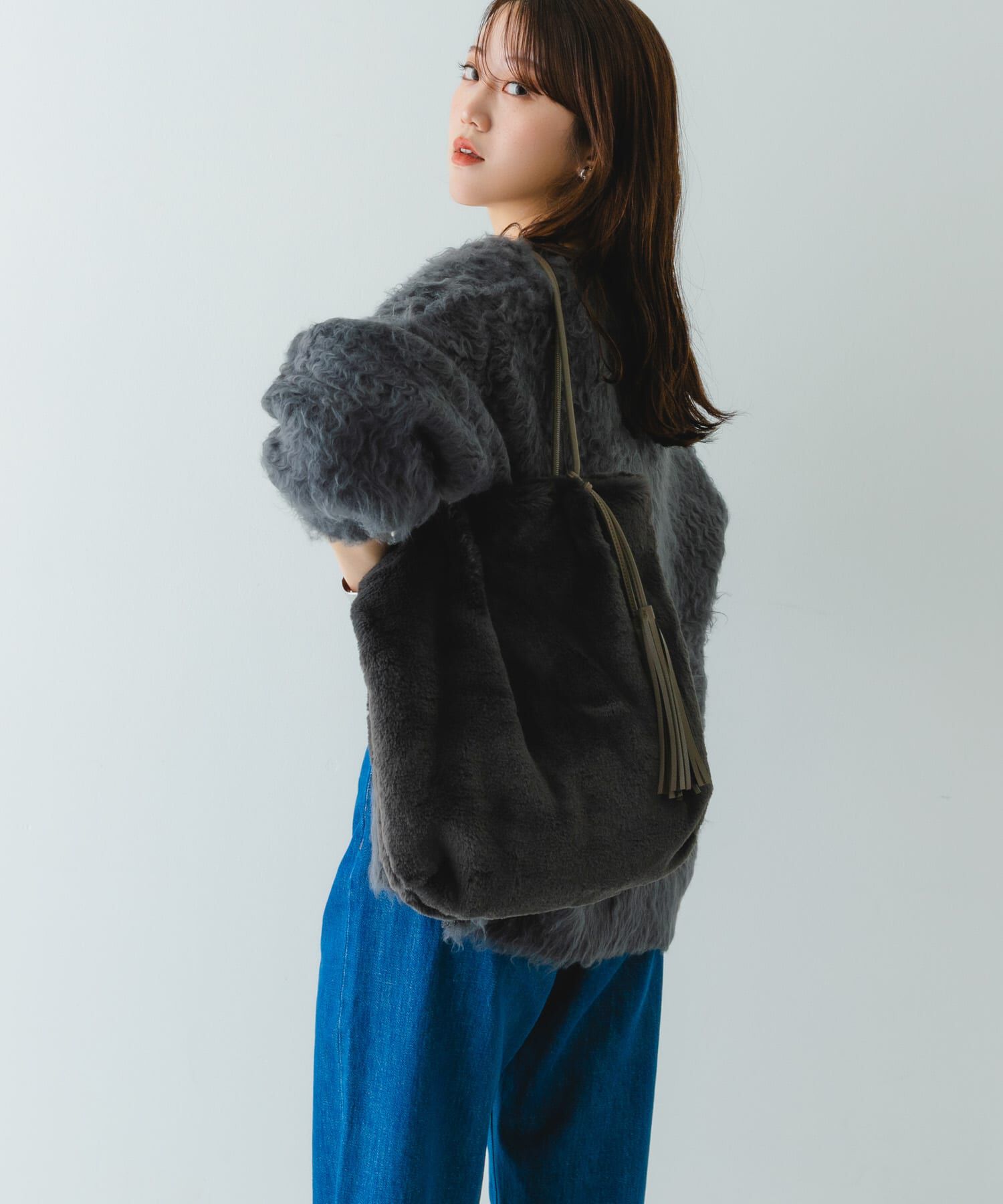 RODE SKO「タッセル付フラッフィトートバッグ」|トートバッグ|